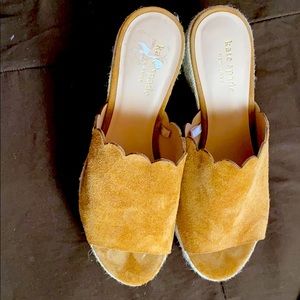 Kate Spade tan wedges sz7